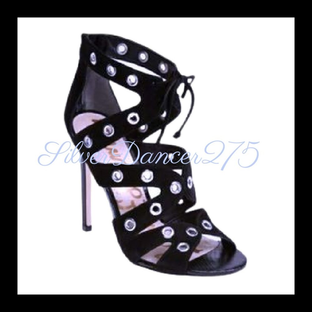 Sam Edelman Block Heel Studded Gladiator Heels 7M